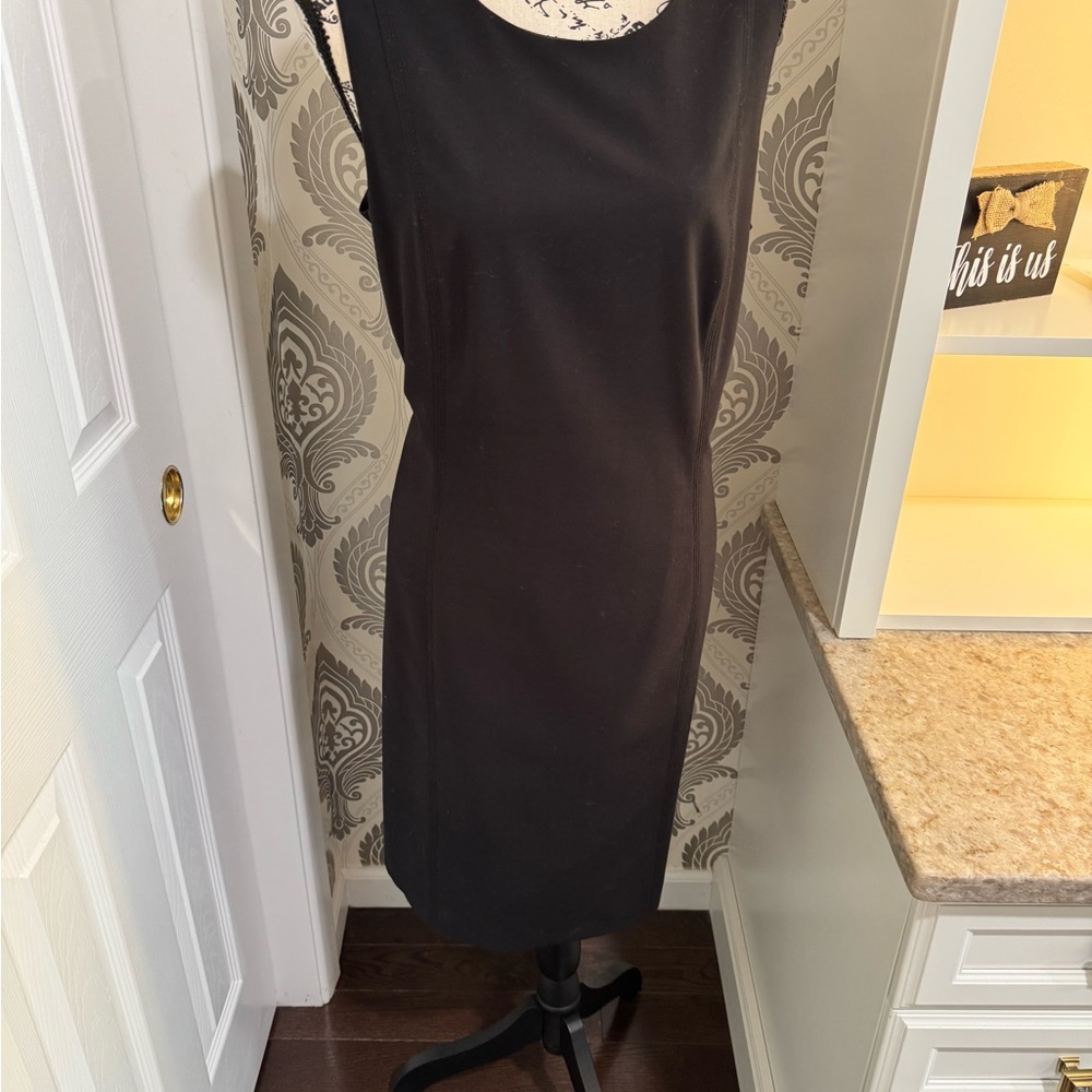 Calvin Klein Black Sleeveless Sheath Dress size 14